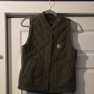 Women's Carhartt Green Quilted Vest